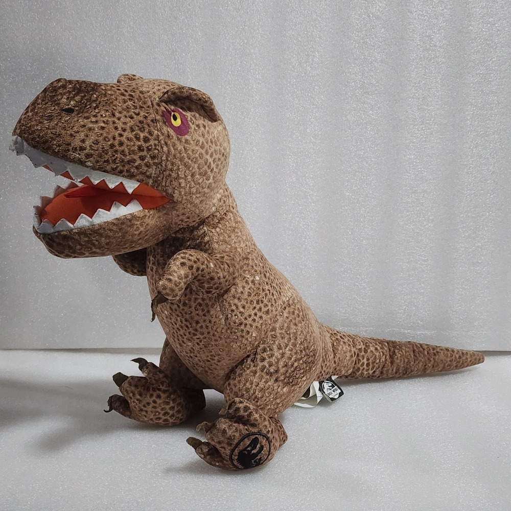Jurassic World Dominion Brown T-REX Tyrannosaurus Rex Plush Franco Mfg 16" Tall